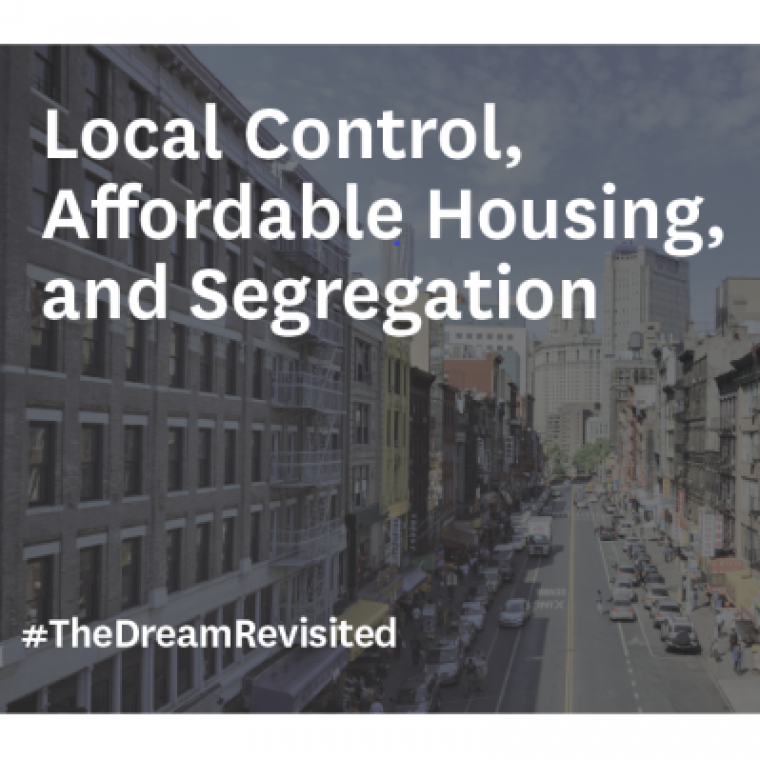 Discussion 26: Local Control, Affordable Housing, and Segregation