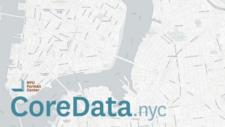 Lower Manhattan and Brooklyn with link to Coredata.nyc