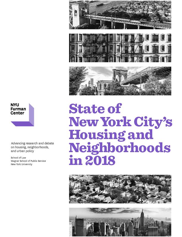 Cover of State of New York City's Housing and Neighborhoods in 2018