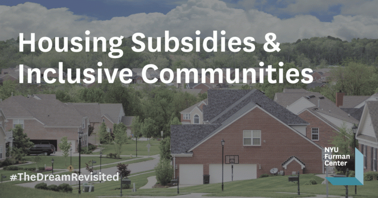 Discussion 14: Housing Subsidies & Inclusive Communities