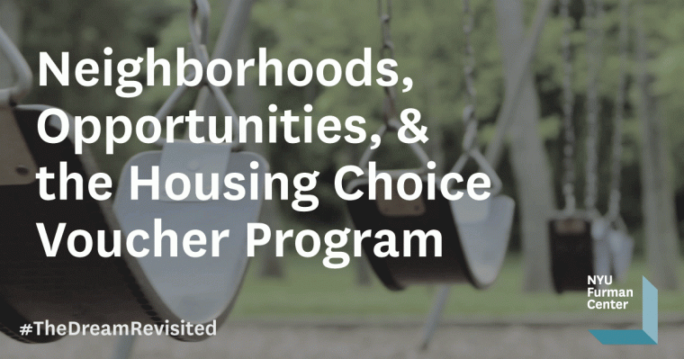 Discussion 8: Neighborhoods, Opportunities, and the Housing Choice Voucher Program